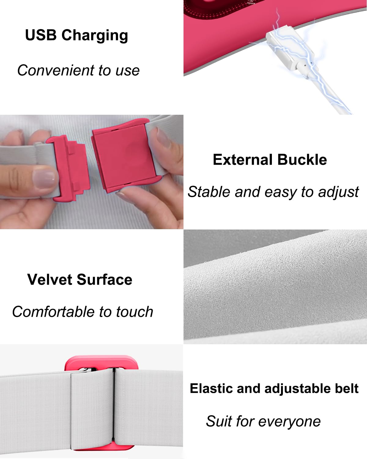 Flyhorse Heating Pad large heating area covers belly back and neck
