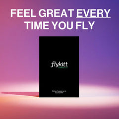 Flykitt app dashboard shows a personalized flight schedule for travel readiness