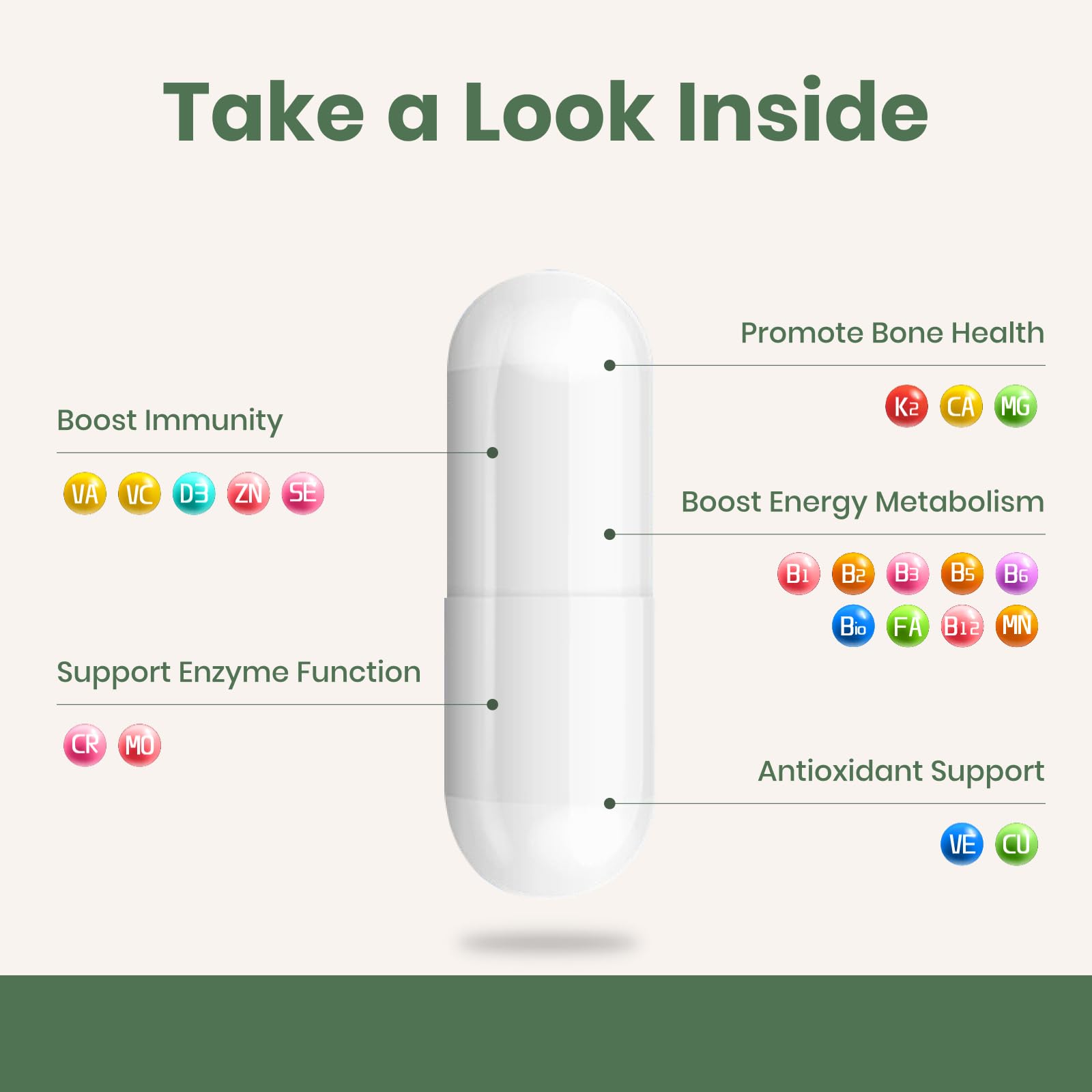 Flynew multivitamin bottle with glass illustrating daily health routine