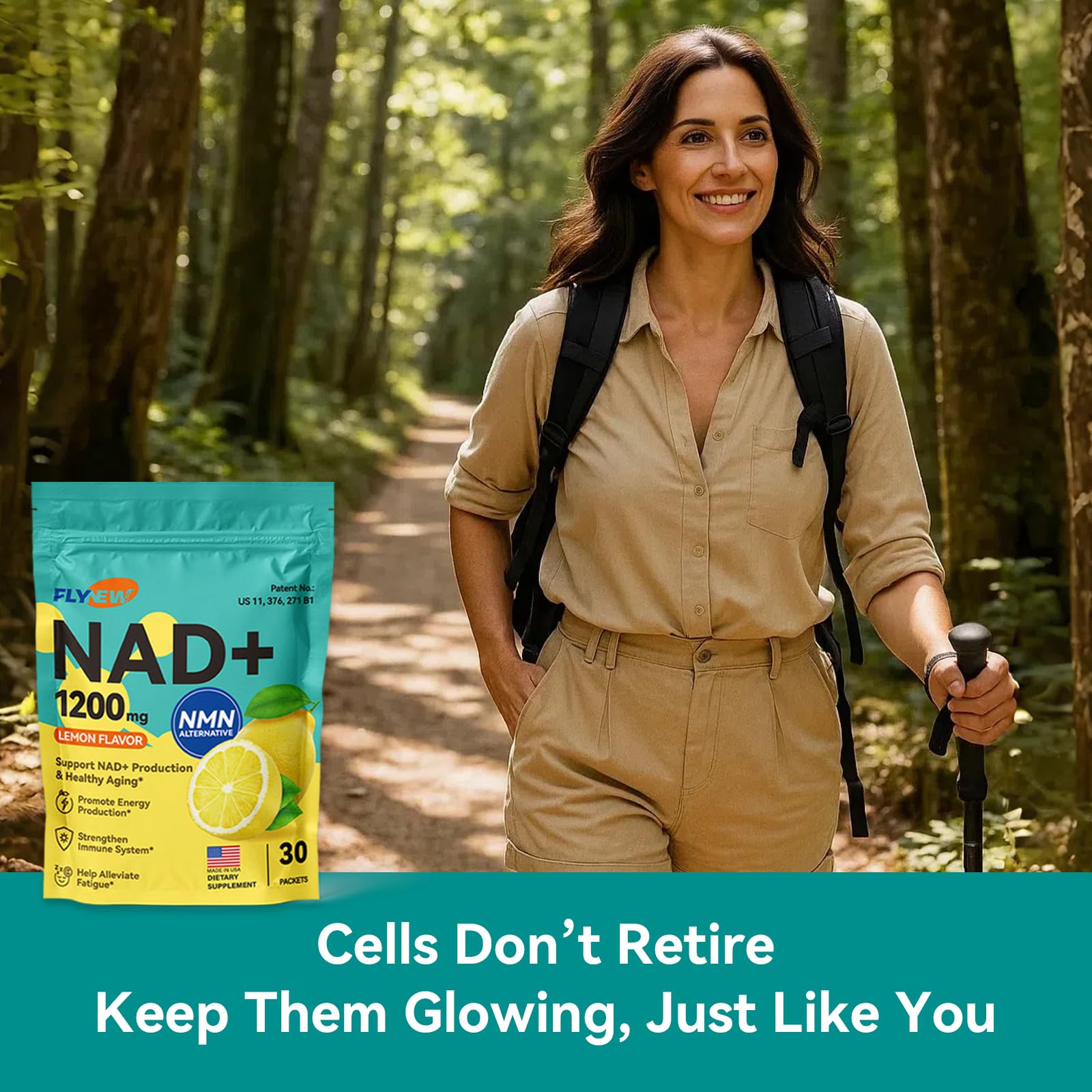 Flynew NAD Plus sodium hyaluronate hydration for skin elasticity