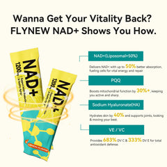 Flynew NAD Plus vitamin C support for immunity and brightness