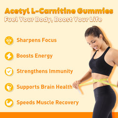 Flyrocer acetyl L-Carnitine gummies 2-pack display for daily convenience.