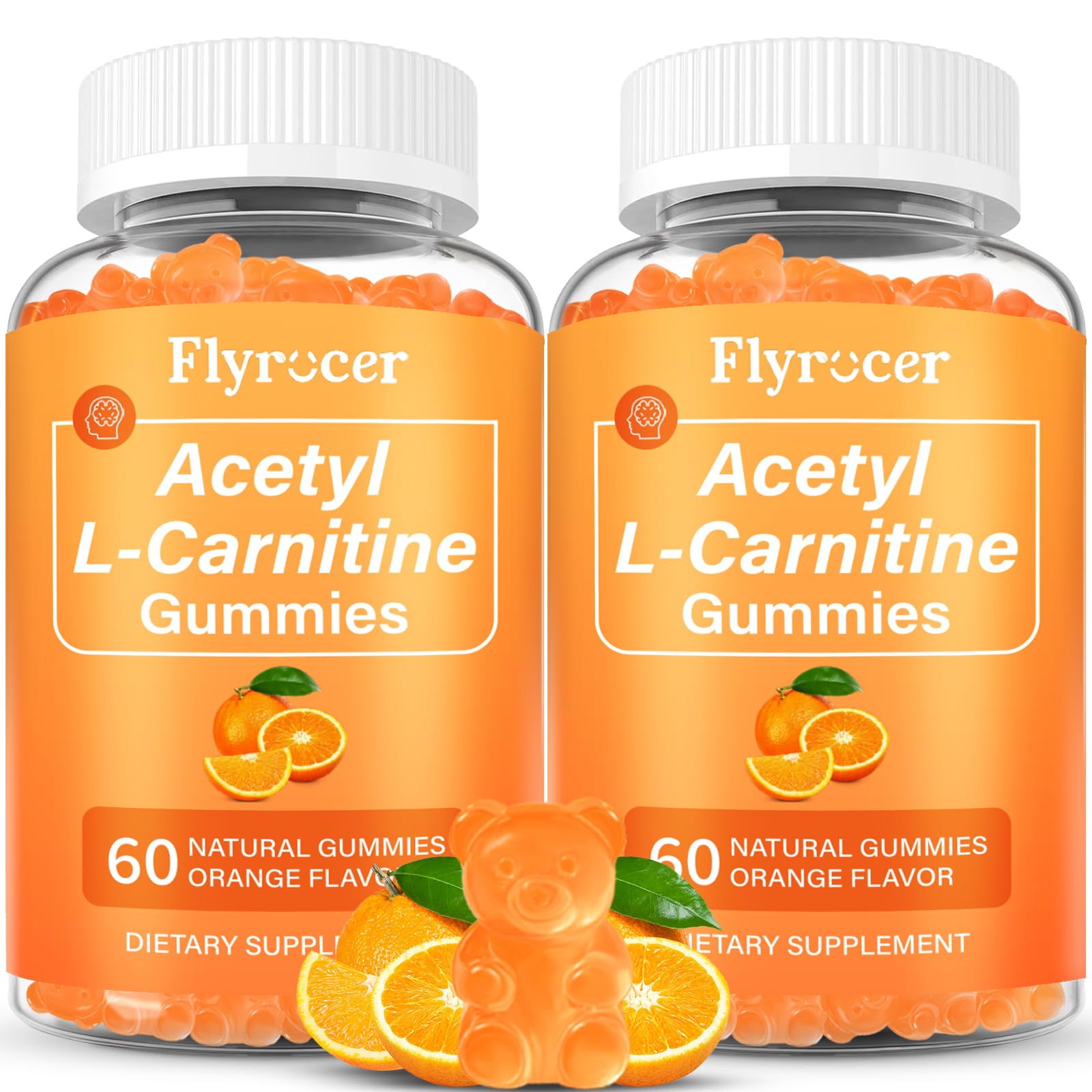 Flyrocer Acetyl L-Carnitine gummies bottle for an energy-friendly daily routine.
