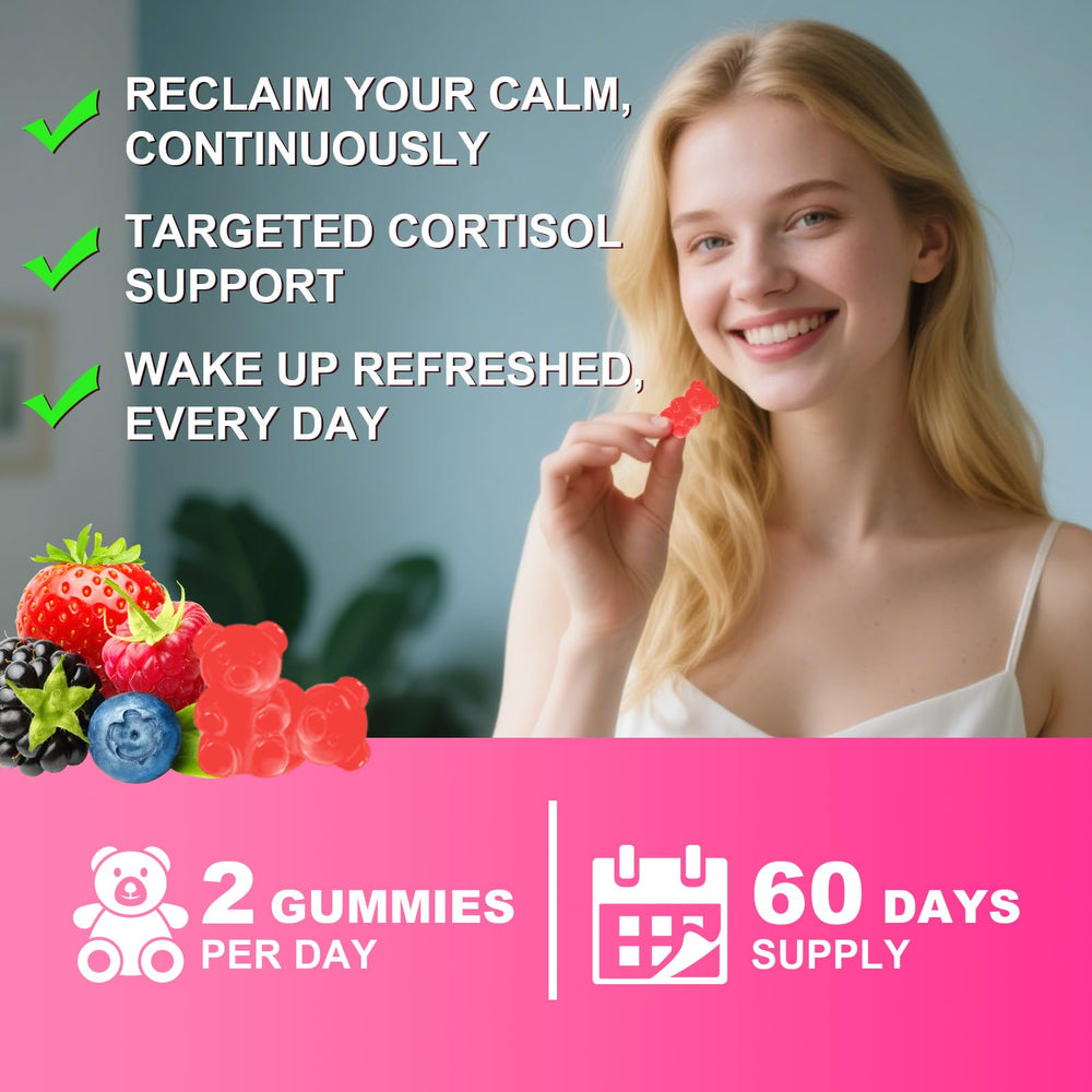 Flyrocer cortisol detox gummies serving spoon for simple daily ritual
