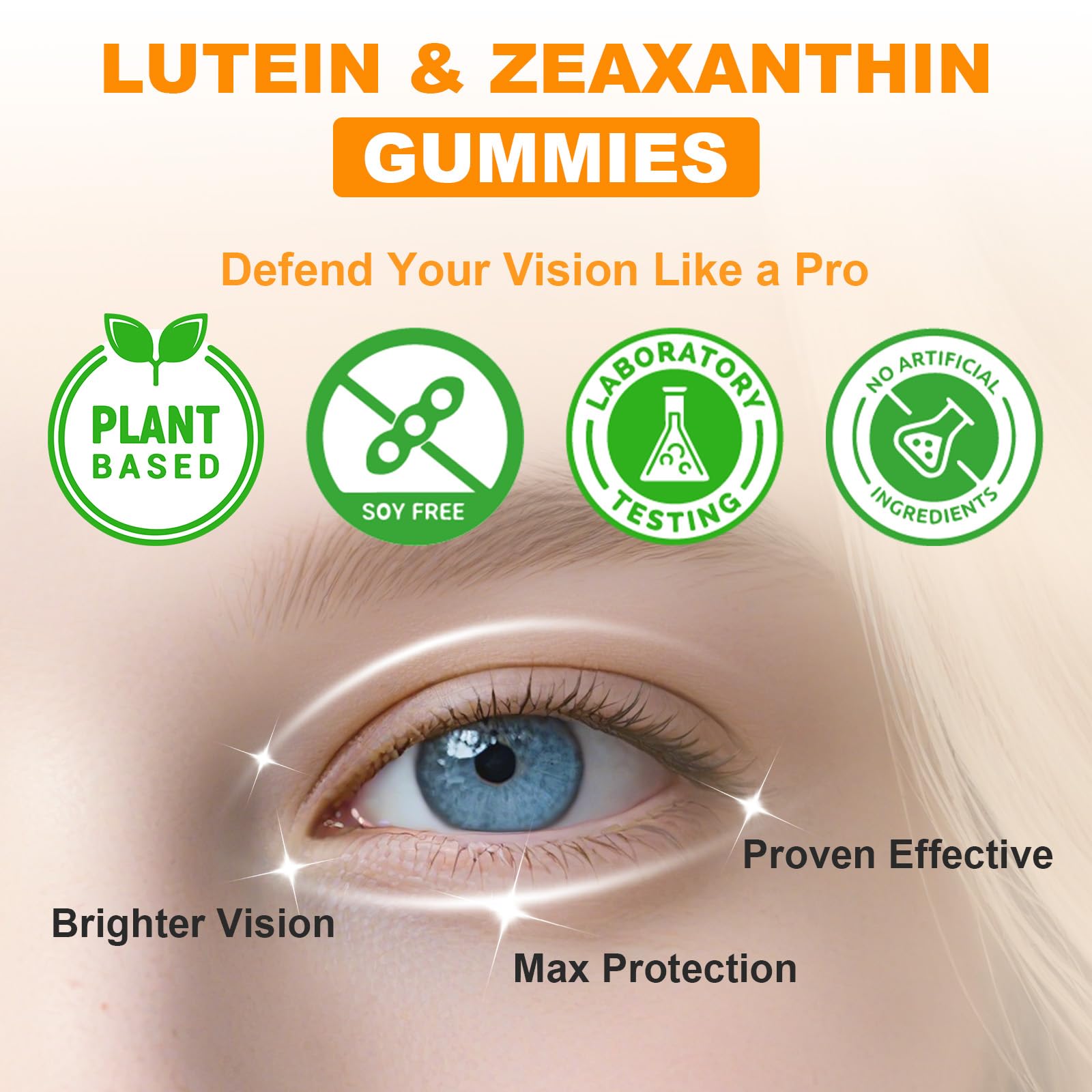 On-the-go Flyrocer lutein gummies bottle for busy routines.