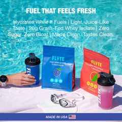 Smooth shake in a bottle offers convenient post-workout refreshment.