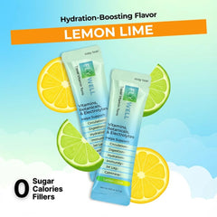 FlyWell packaging hints chamomile and lime flavors for relaxing moments.