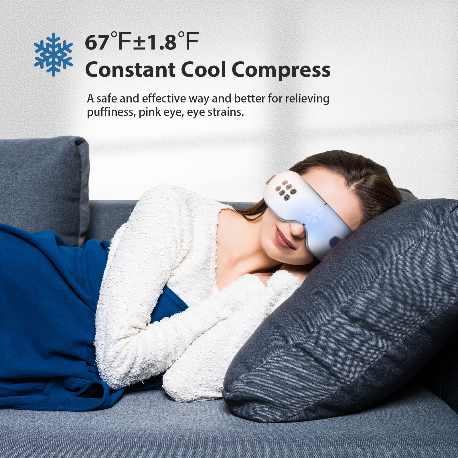 fmlave eye massager with cooling to refresh tired eyes after screen time