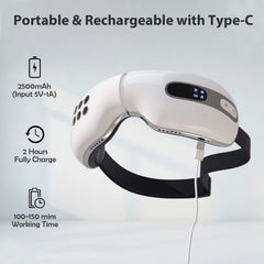 fmlave eye massager ergonomic design fits most faces comfortably