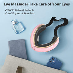 Fmlave eye massager with rechargeable battery for portability