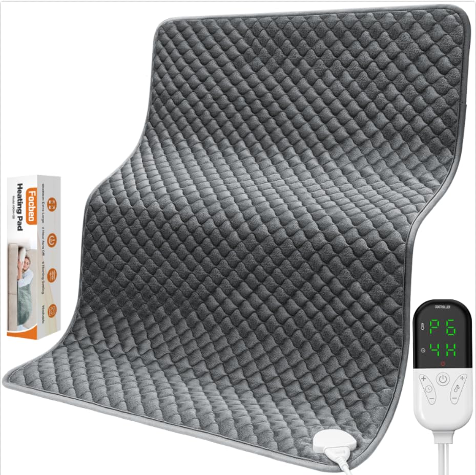 Focbeo 32x24 heating pad on back for broad warmth and comfort