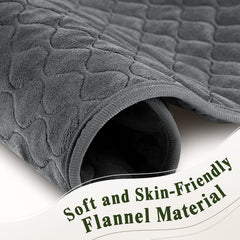 Focbeo gray 32x24 heating pad ready for use at home