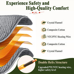 Focbeo heating pad near controller detach for machine washing