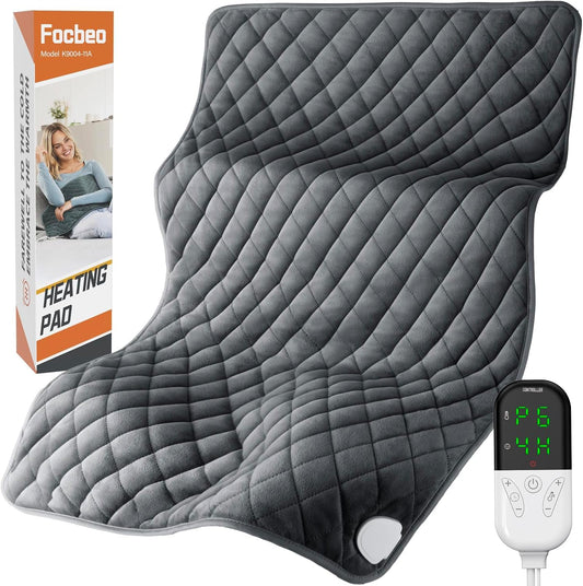 Focbeo 33x17 XL heating pad covers the back for fast, targeted relief.