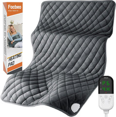 Focbeo 33x17 XL heating pad covers the back for fast, targeted relief.