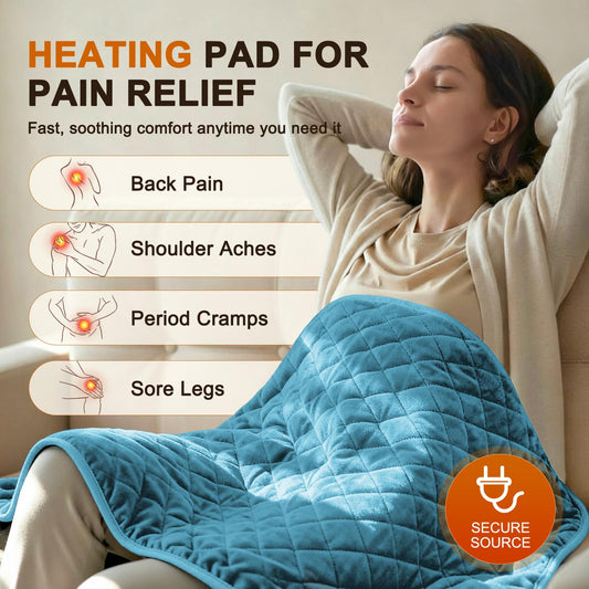 Focbeo king-size 35x20 heating pad for comprehensive home heat therapy