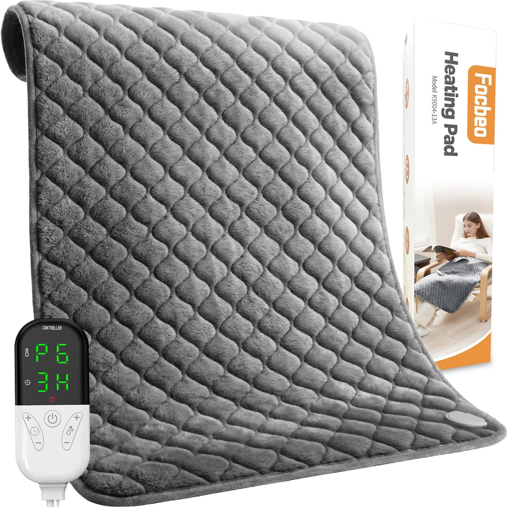 Focbeo king-size heat pad 32x24 cover provides large-area warmth for back and legs.
