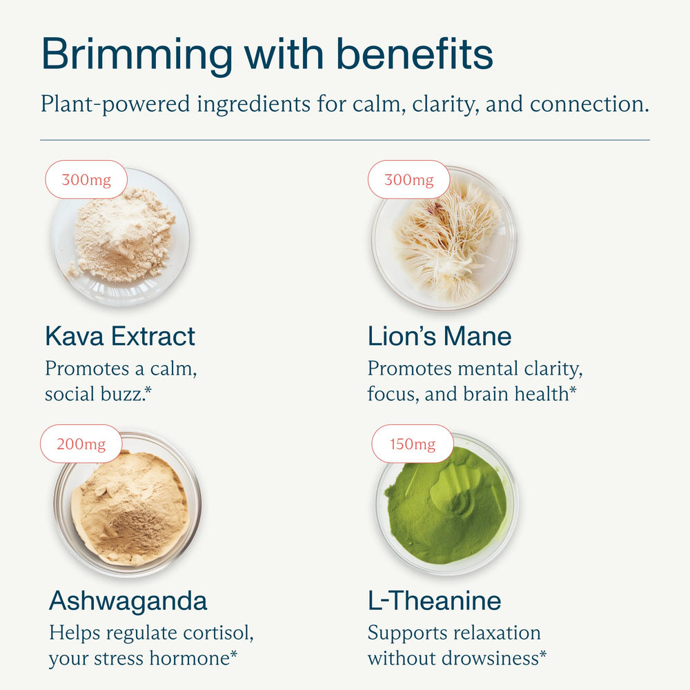 FOCL Kava Spritz bottle label highlights natural ingredients.