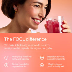 FOCL Kava Spritz mixed berry flavor delivers bright, refreshing notes.