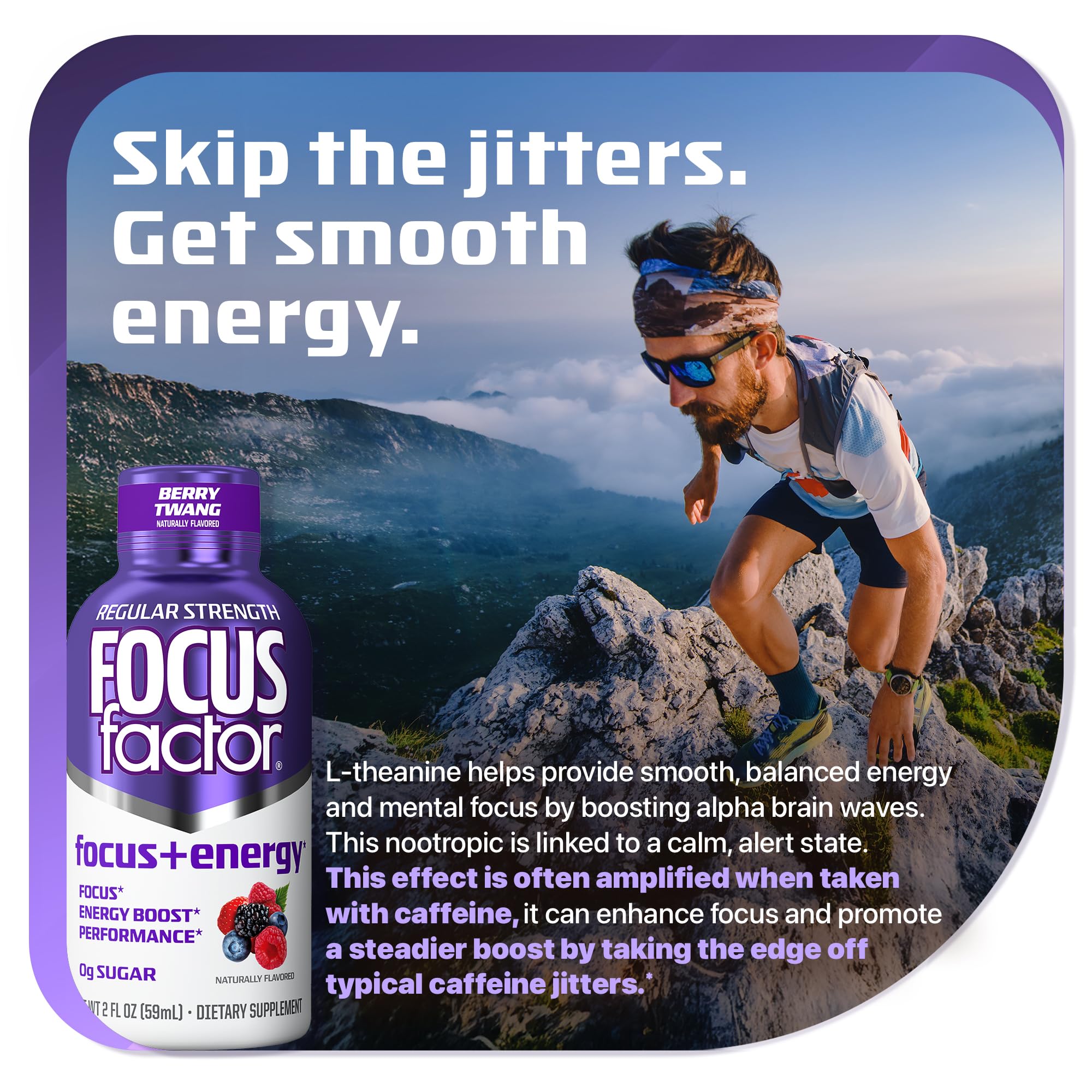 Focus Factor Berry Twang packaging ready for daily focus on the go.