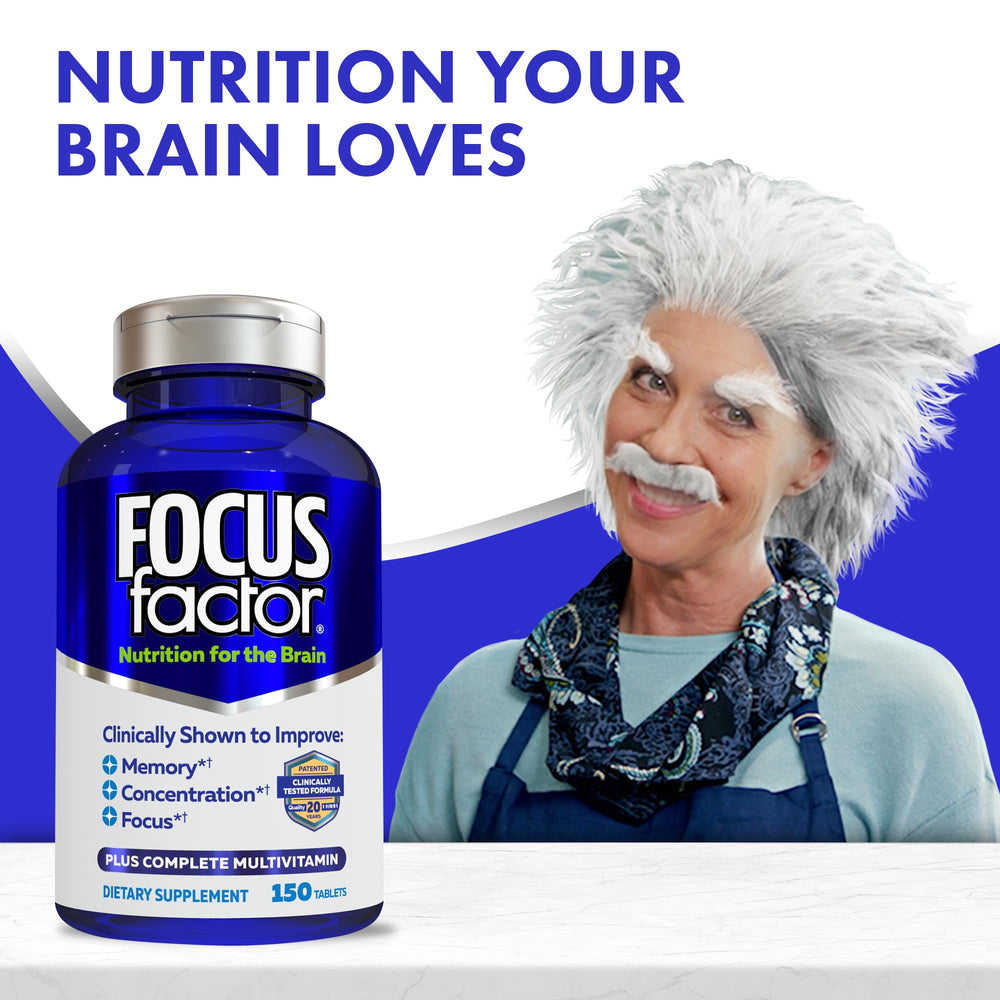 Focus Factor ingredients bacopa image showcases neuro-nutrient blend for attention.