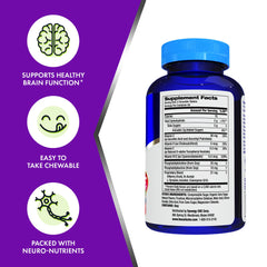 Focus Factor Kids chewables nutrition label emphasizing high-quality ingredients