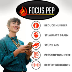 Focus Pep capsules closeup illustrate compact, convenient nootropic for daily focus.