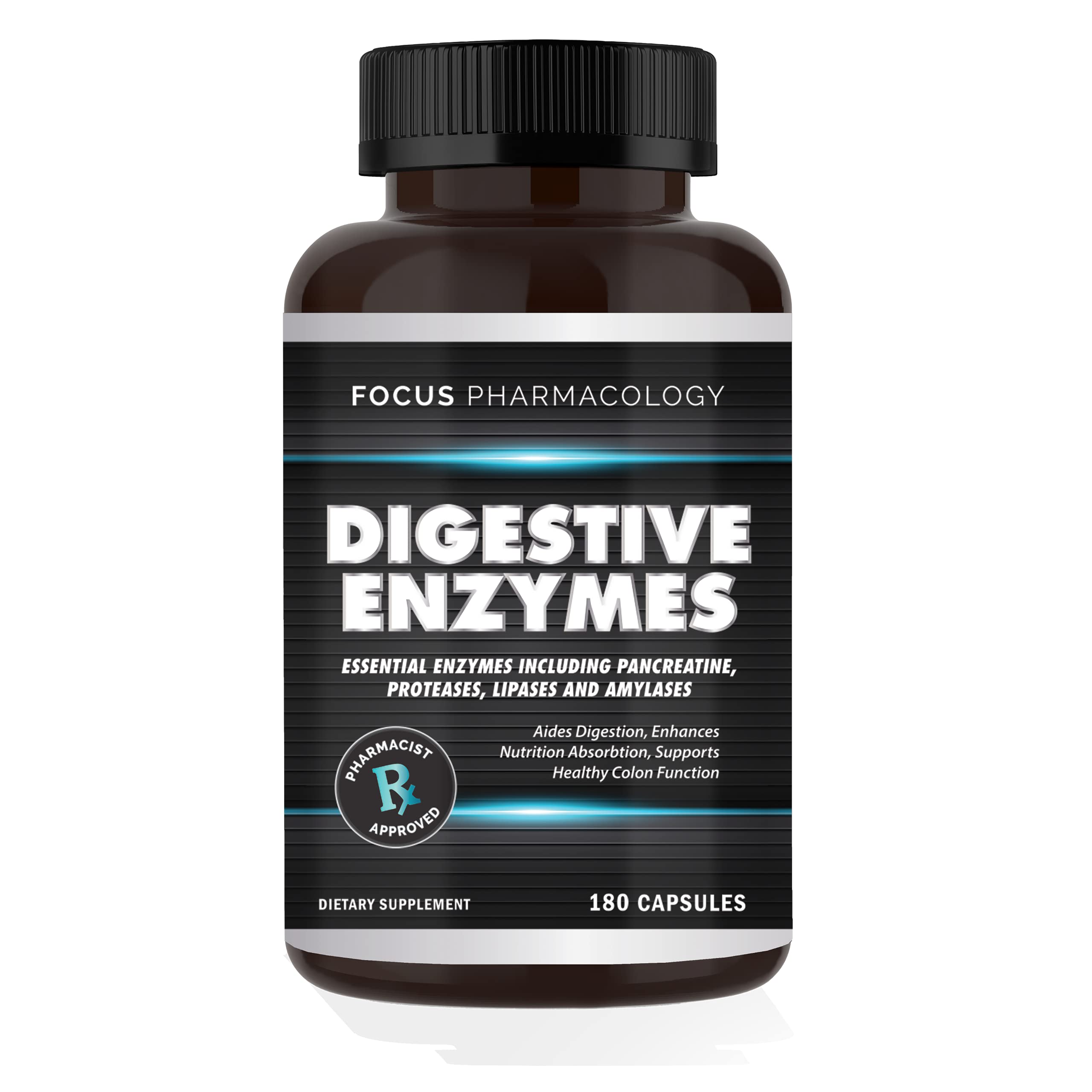 Focus Pharmacology 3-month supply packaging for ongoing enzyme support