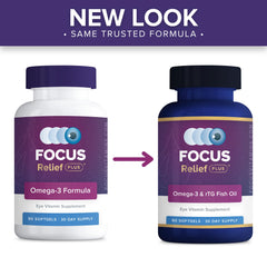 Focus Relief Plus NSF certification seal closeup indicating safety and quality.
