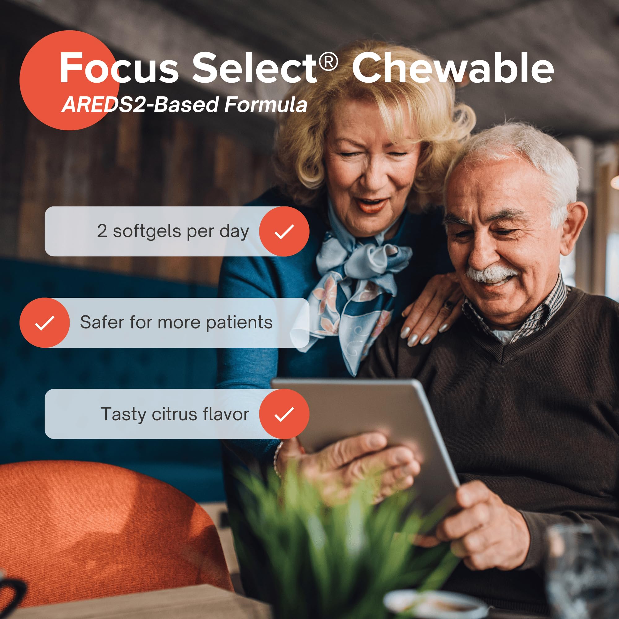 Low zinc formula note on Focus Select AREDS2 label