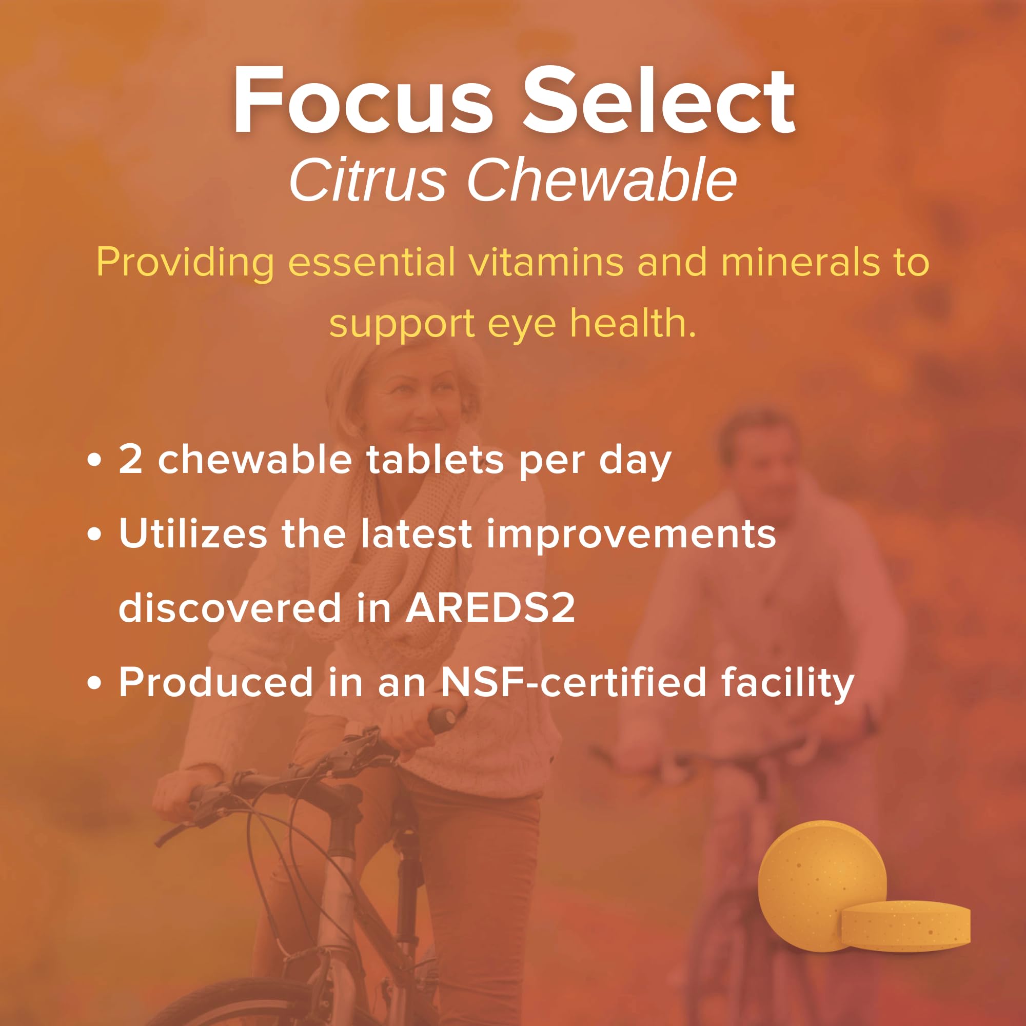 USA-made badge for Focus Select AREDS2 packaging