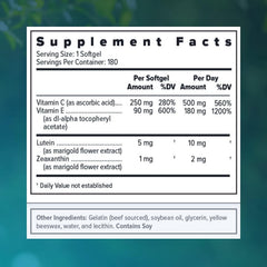 Focus Vision Focus Select Zinc Free softgels closeup emphasizing easy-to-swallow form for daily use.