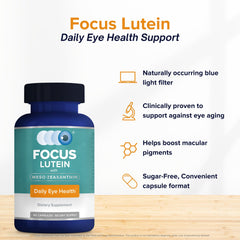 Focus Vision Supplements vegan capsules offering sugar-free daily eye health support.