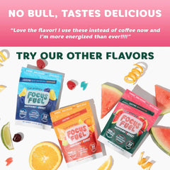 FocusFuel Energy Chews label highlights Alpha GPC and L-Theanine for focus