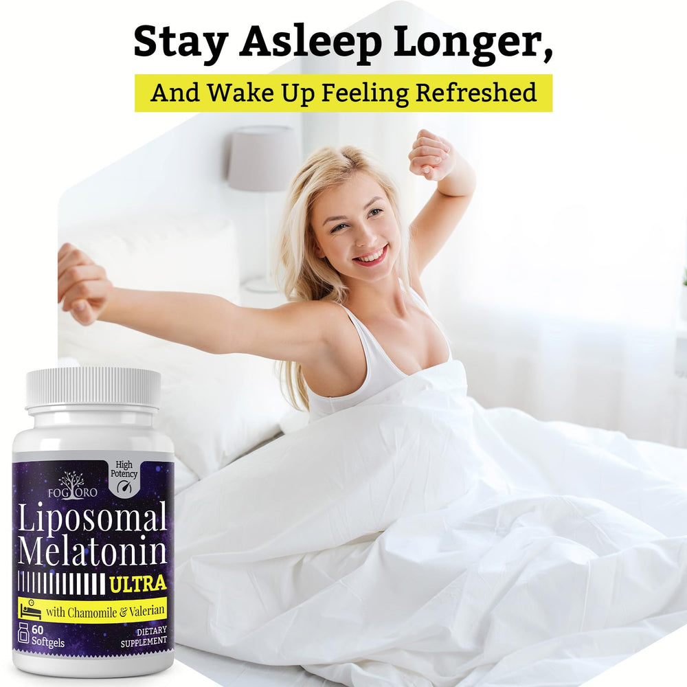Fogoro liposomal melatonin softgels in action for better absorption