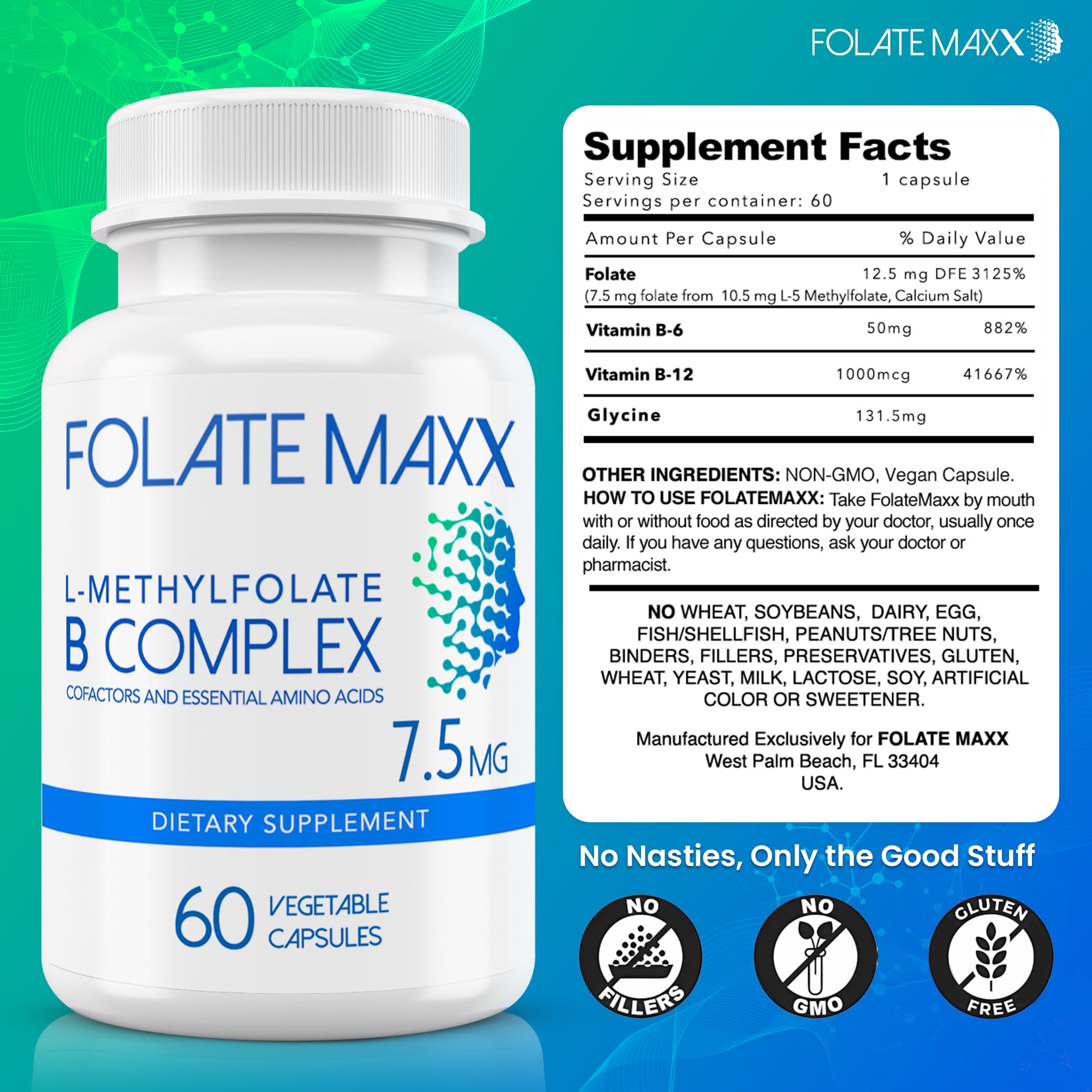FOLATE MAXX travel-size bottle ideal for on-the-go support