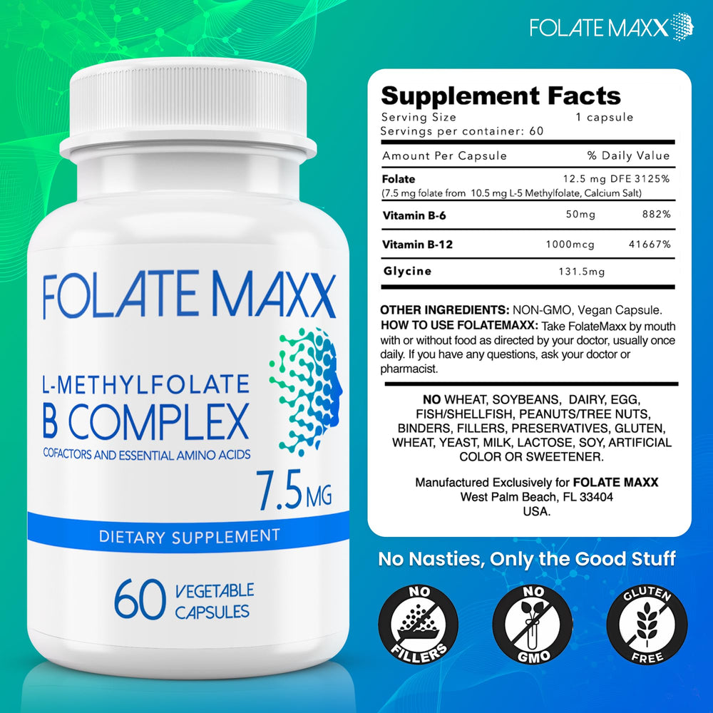 FOLATE MAXX travel-size bottle ideal for on-the-go support