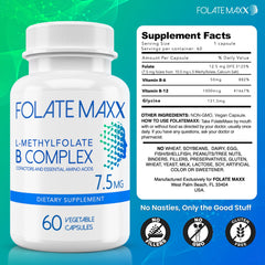FOLATE MAXX travel-size bottle ideal for on-the-go support