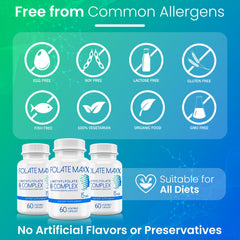 Travel-size Folate Maxx bottle ideal for on-the-go use