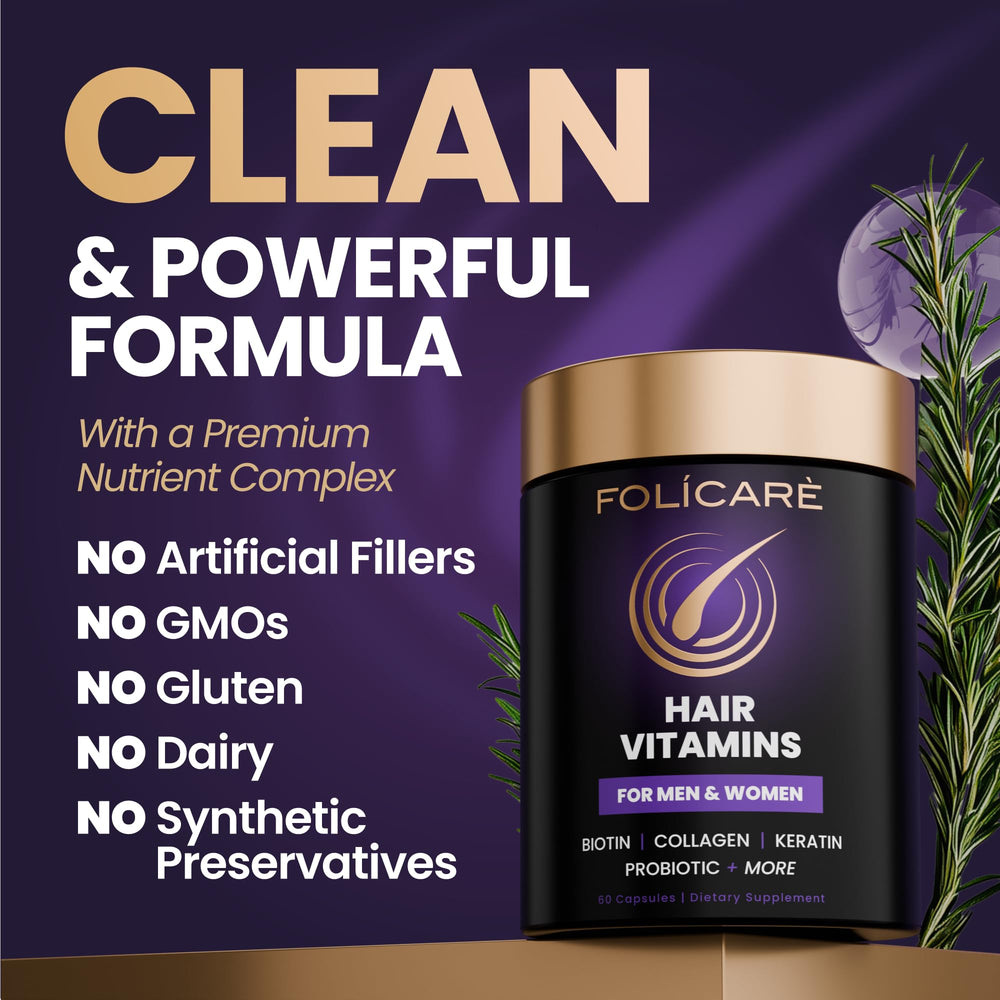 FOLICARE Made in USA facility label on bottle.