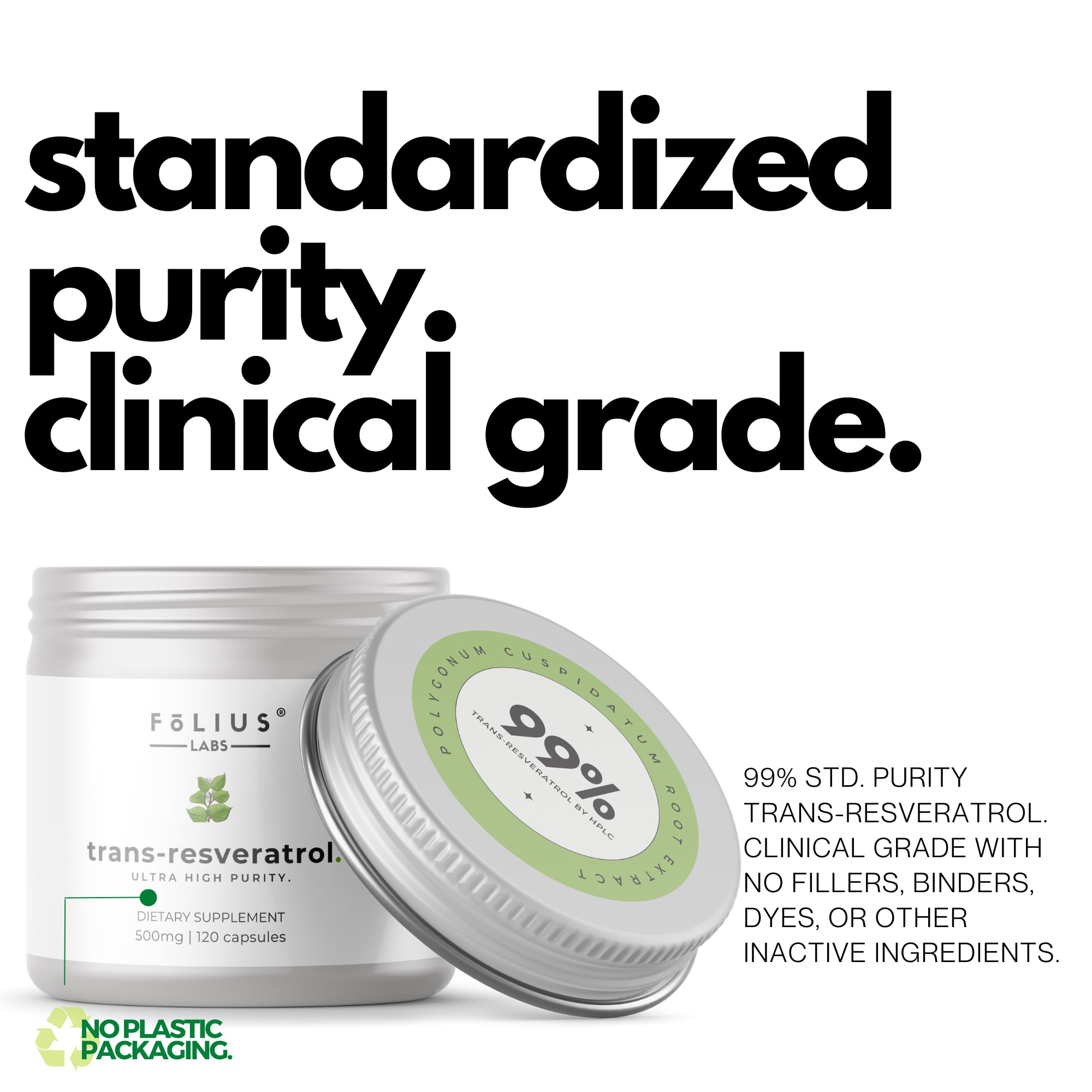 FOLIUS LABS Japanese knotweed root extract label signals clean plant-based formulation