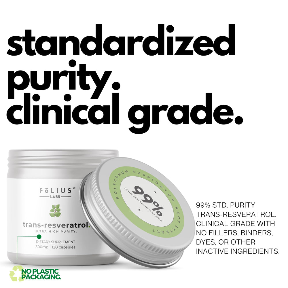 FOLIUS LABS Japanese knotweed root extract label signals clean plant-based formulation