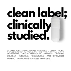 FOLIUS LABS 98% glutathione purity graphic communicates potency.