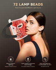 FOLOKE LED mask close‑up on soft silicone surface for gentle contact.
