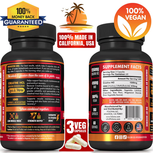 Folona HMB bioactive metabolite packaging highlighting muscle support.
