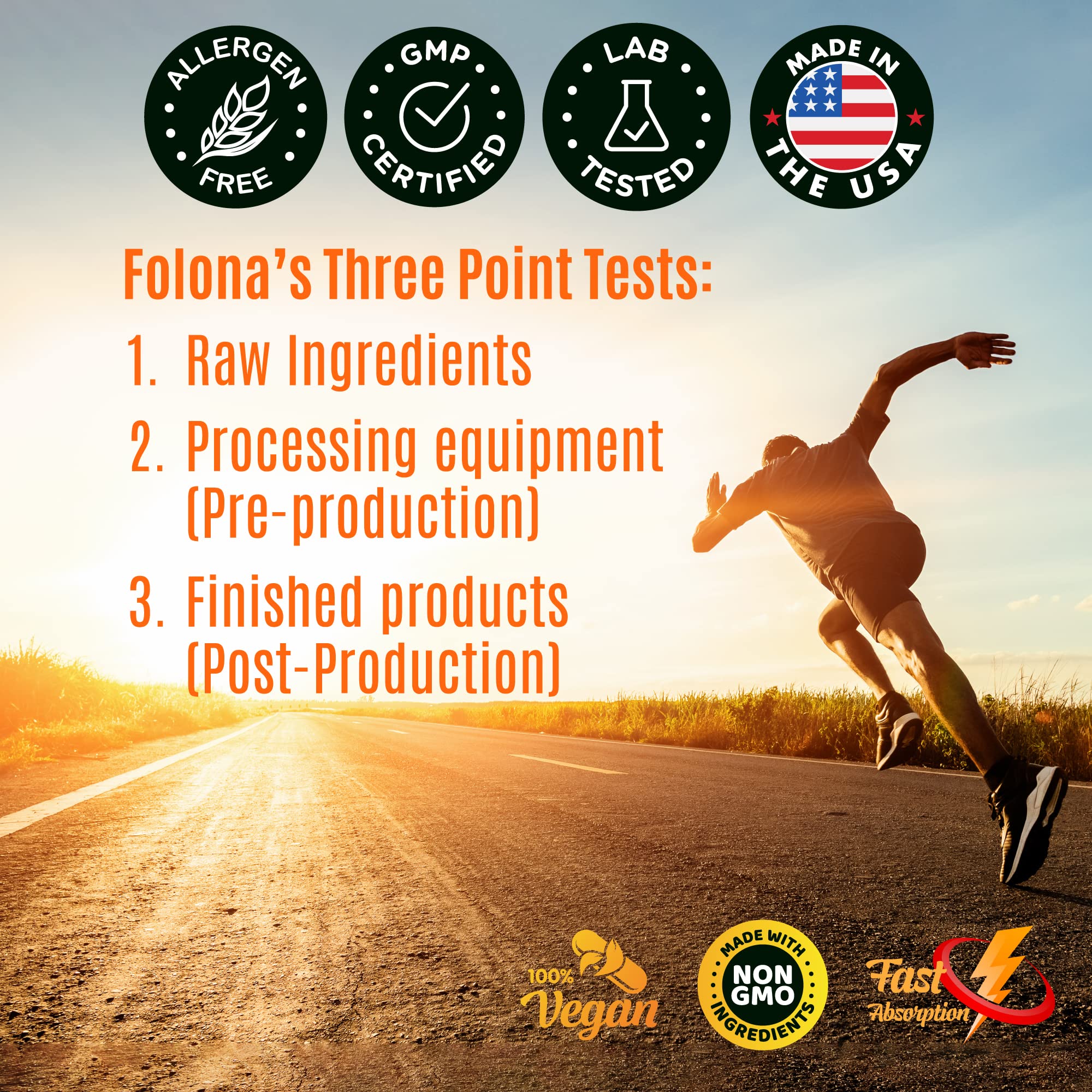 Folona keto-friendly vegan claim icon on the packaging.