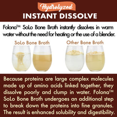 FOLONA Solo Bone Broth Powder is paleo-friendly and dairy-free for versatile diets.