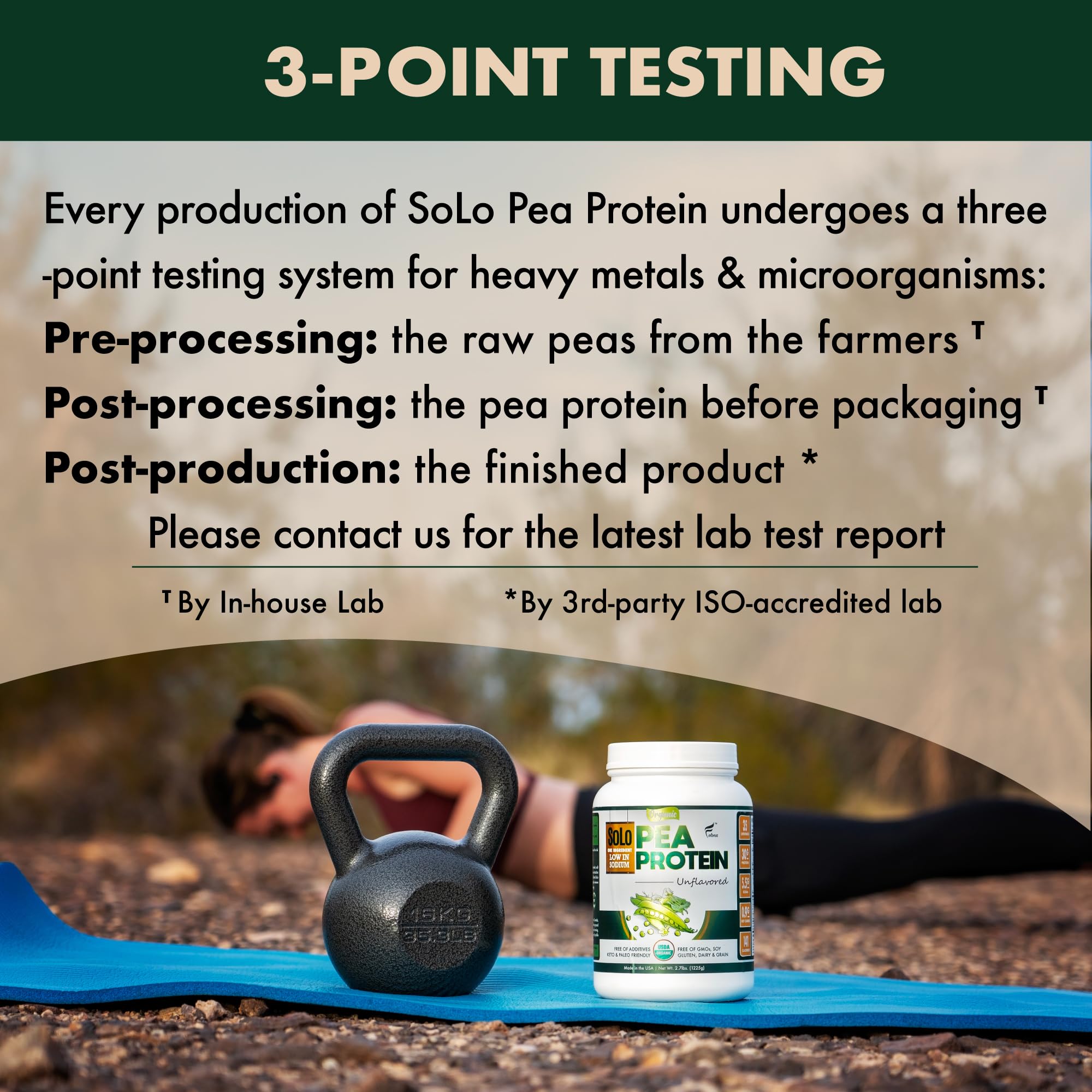 FOLONA SOLO Organic Pea Protein Isolate mixer blending shakes.