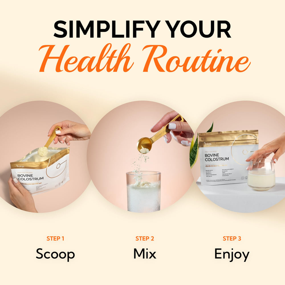Folqs Bovine Colostrum Powder grass-fed source shown for trust