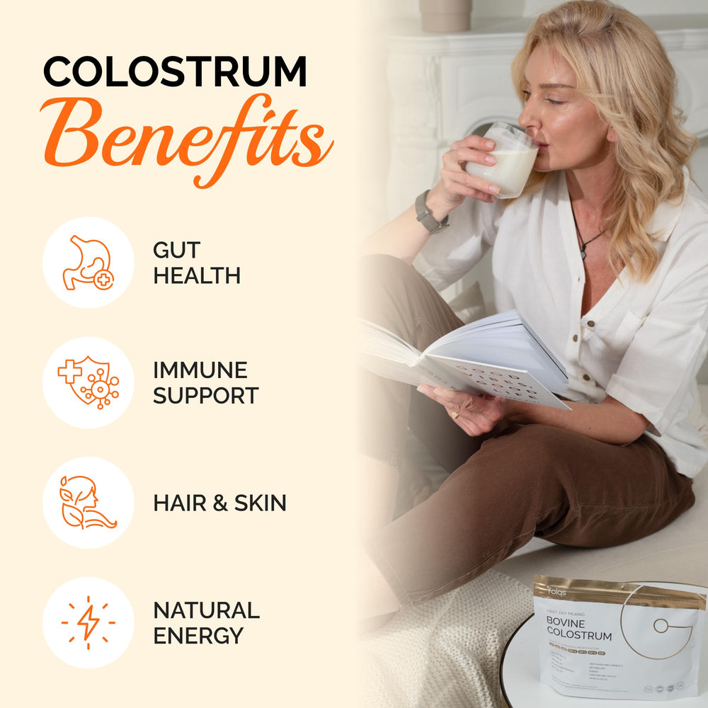 Folqs Bovine Colostrum Powder Kosher certification marked for purity